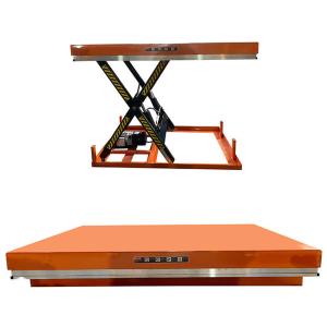 China 1000kg Single Electric Hydraulic Scissor Lift Tables Max Height 51.18in wholesale