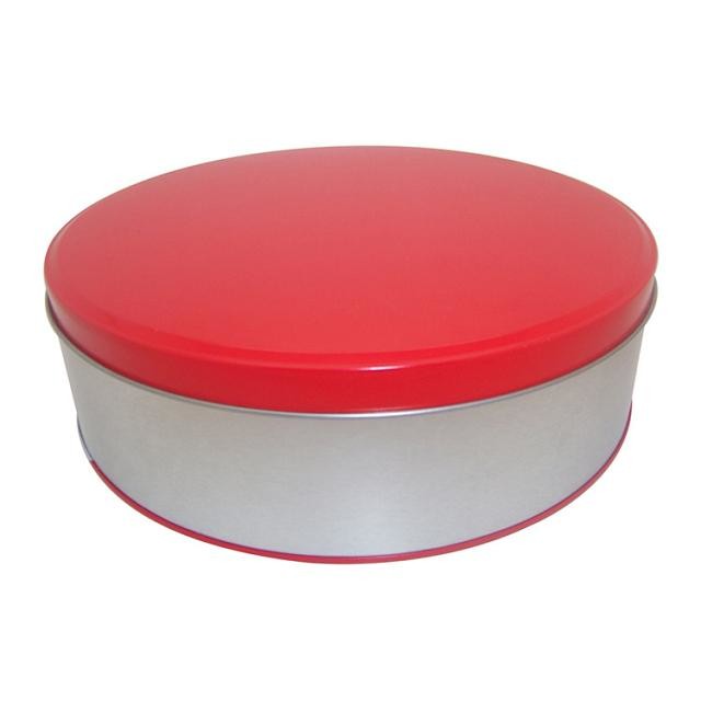 Goelia Promotional Metal Tins With Lids Clinder Shape Green Color 0.23 mm Thickness