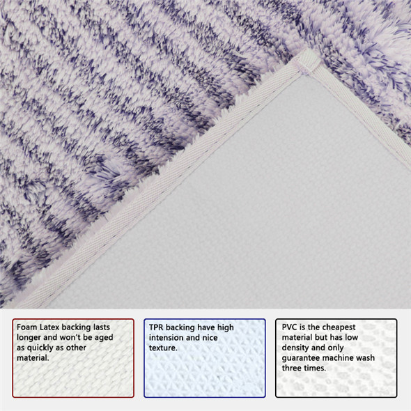 Machine Made Absorbent Latex Backed Bath Mats Decorative Tufted Bath Rugs