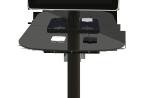 Black Commercial Phone Charging Station Double Sided Advertising Board Display