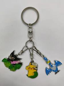 China Zinc Alloy Material Pokemon Metal Keychain Souvenir Cute Small wholesale
