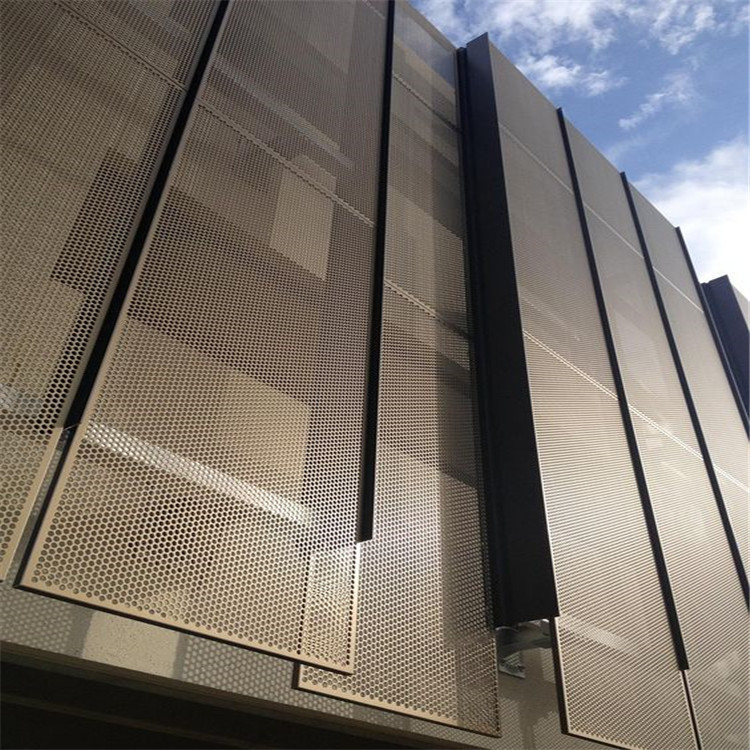 Desgined metal screen Exterior Perforated Aluminum Wall Facade Panel for Building