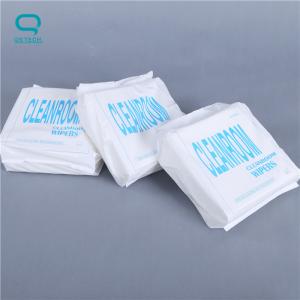 China 56G/M2 55% Cellulose 45% Non Woven Polyester Clean Room Wiper Cleanroom Wipes 9x9 wholesale