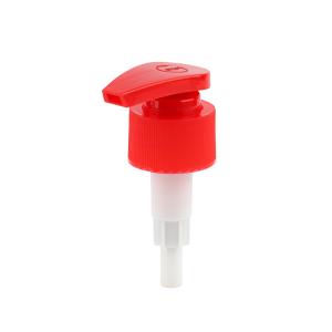 China Colored Screw Lotion Pump 28/410 Flat Nozzle Ribbed Press Type Lotion Pump Refill Pump Head wholesale
