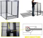 Eco Friendly Metal Dog Kennels For Small Dogs / Cats / Pigs / Rabbits
