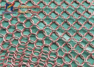 China 316L Stainless Steel Chainmail Curtain 1.5mm 30mm Wire Mesh wholesale