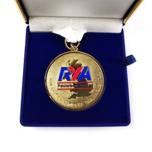 China Customized Logo Engraved Racing Sports Award Medal With Premium Velvet Packaging wholesale