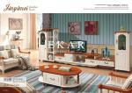 American Countryside Style Wood Cabinet Tea Coffee Table