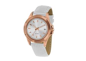 China 10Atm White Stainless Steel Waterproof Watch Times Round Quartz Style wholesale