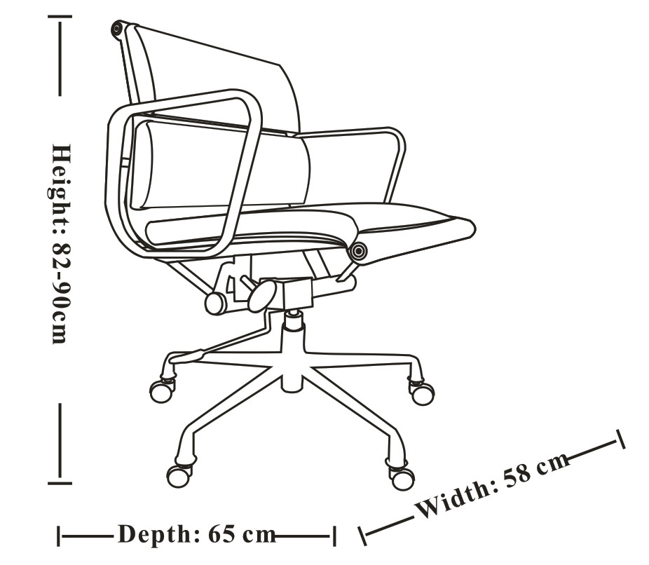 Low Back Herman Miller Aluminum Group Chair Fashionable With Arms / Wheels