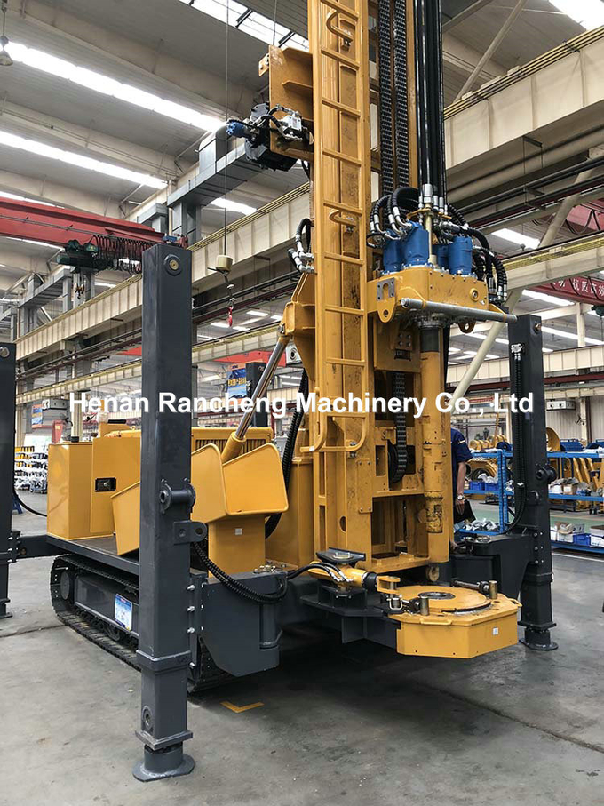 500m Depth Water Well Hydraulic Drilling Machine 113KW Cummins Diesel Engine