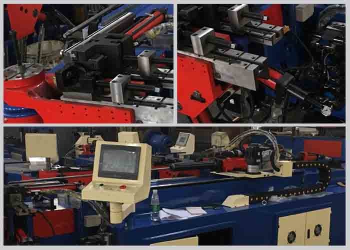 PLC System Controller Automatic Tube Bender For Steel Racks Manufacturing