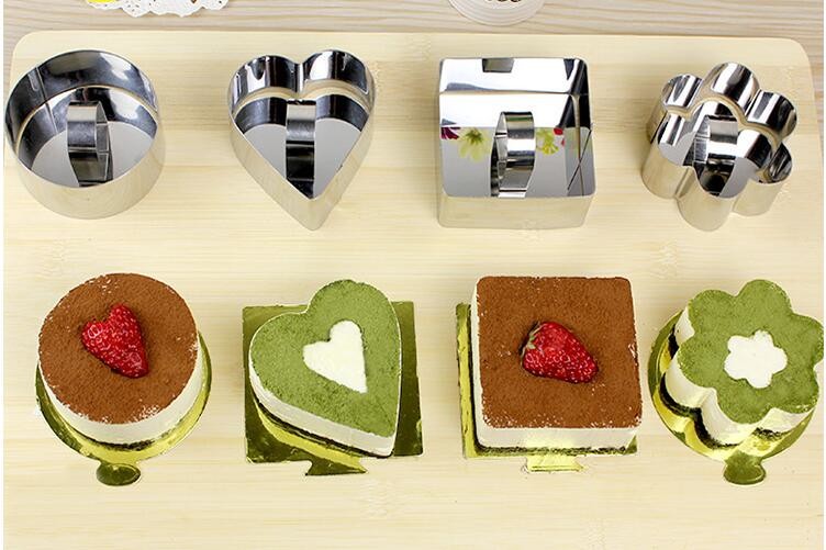 RK Bakeware China Foodservice NSF Stainless Steel Heart Shape Mousse Ring Mold Lamy Cheese Cake Mold