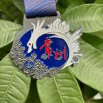 Die-struck Engraving Medal Covered in Glitter