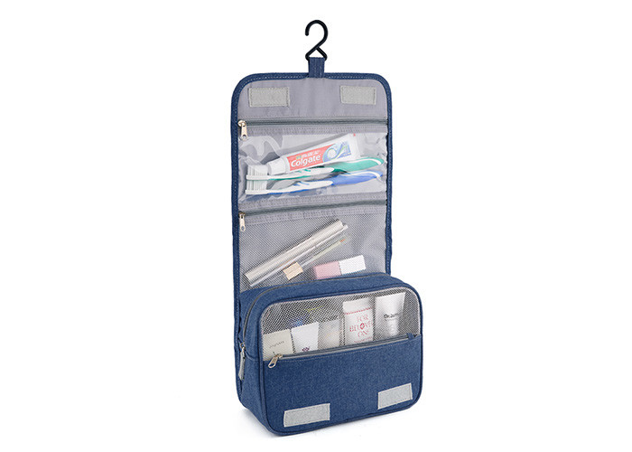 Mens Hanging Toiletry Bag , Hanging Travel Organizer For Washing Stuffs