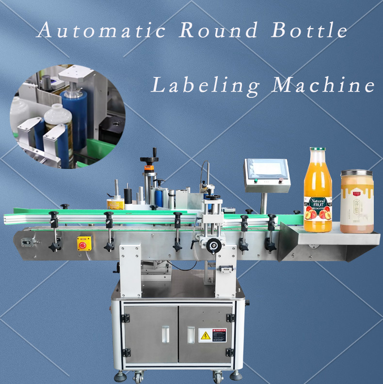 Wood Packaging Material Compatible with Various Round Bottle Products Labeling Machine