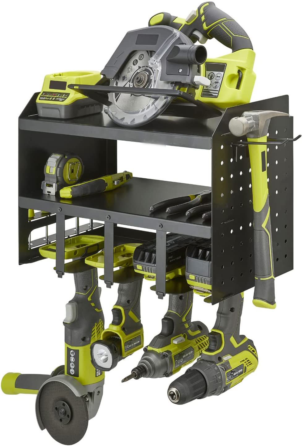Carved Power Tool Rack The Ultimate Space-Saving Solution for Your Garage