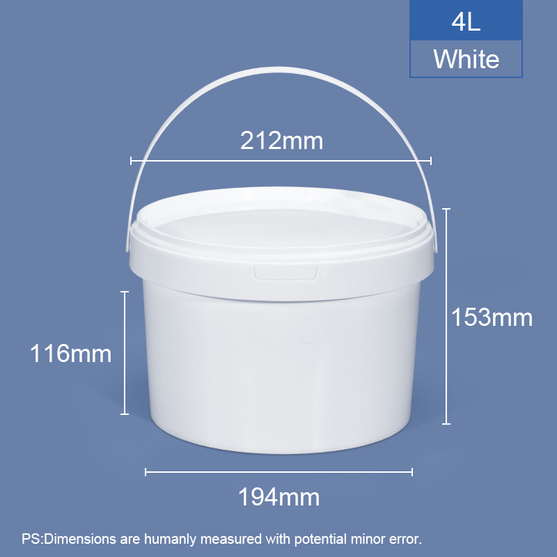 Round Customized Food Grade Plastic Container With Lids and Handle For Halloween Candy