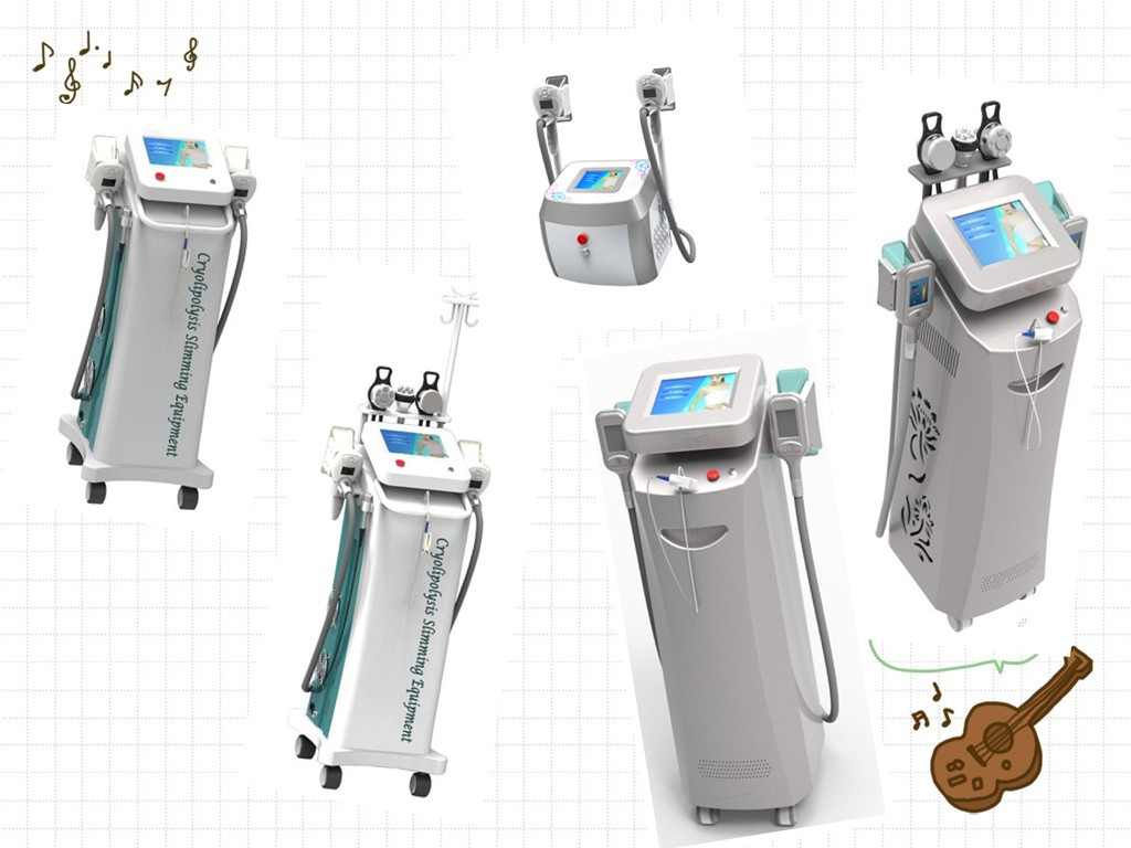 Newest-designed!!! The most featured Cryolipolysis Slimming Machine Green Vertical