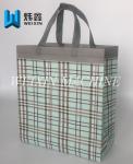 China Manufacturer Customized High quality Grid Non Woven Gift Bag /ultrasonic