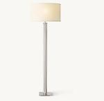 French Drum Linen Shade Modern Contemporary Floor Lamps For Living Room