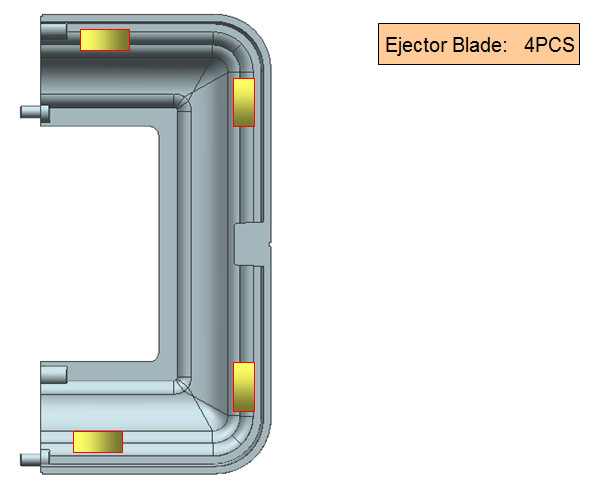 Multiple Colors HRA170 Resin 2 Cavity Mould Plastic Parts 2.5 Inch Base & Cap UV Protection