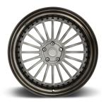Matte Black polish face 3PC aluminium forged wheels 5x120 offset rim forged car