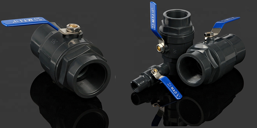 New Products Plumbing Material 2 PCS Plastic Ball Valve for Agriculture Feild