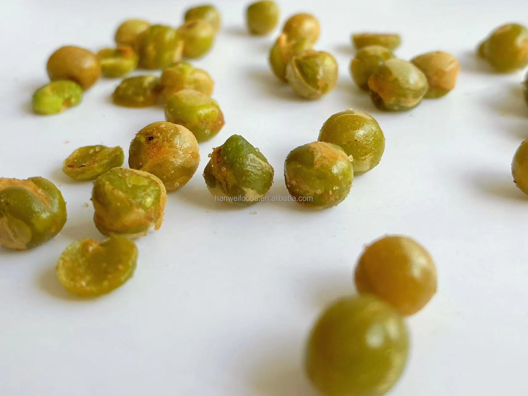 Wholesale BRC OU KOSHER Certified Fried Snacks Garlic Flavor Green Peas