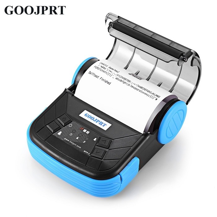 Handheld Android Pos Thermal Printer , Bluetooth Receipt Printer Bluetooth / USB Interface