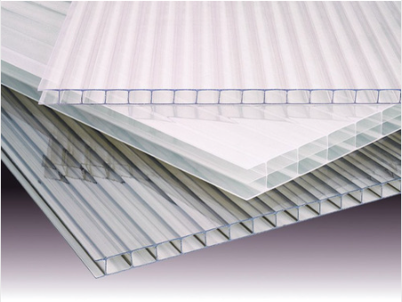 Outdoor Modern 10mm PC Sheet Heat Insulation Hollow Sheet Plastic Twin Wall