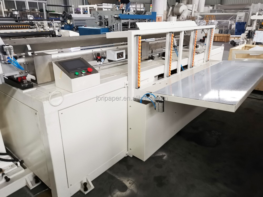 Fully Automatic Toilet Roll Tissue Maxi Roll Log Band Saw Cutting Machine
