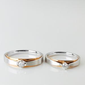 China Double Color Elegant Uncommon Women13 Couple Pair Rings wholesale