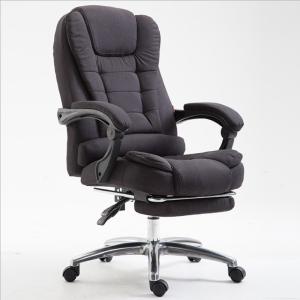 China Luxury Office Black Leather Computer Chair Height Adjustment wholesale