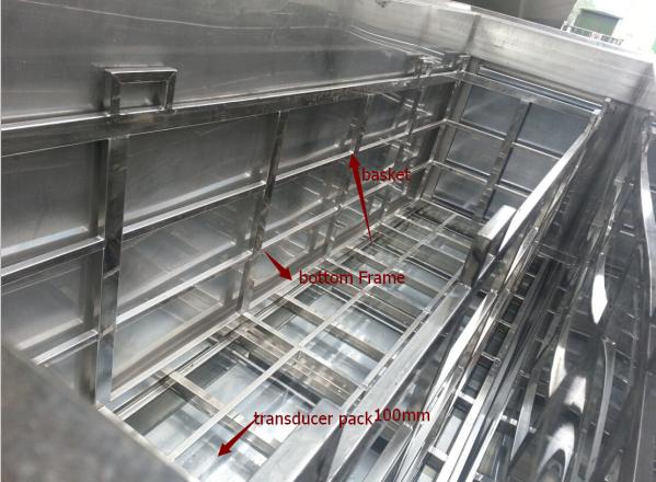 Stainless steel large industrial ultrasonic tank of marine parts and boat
