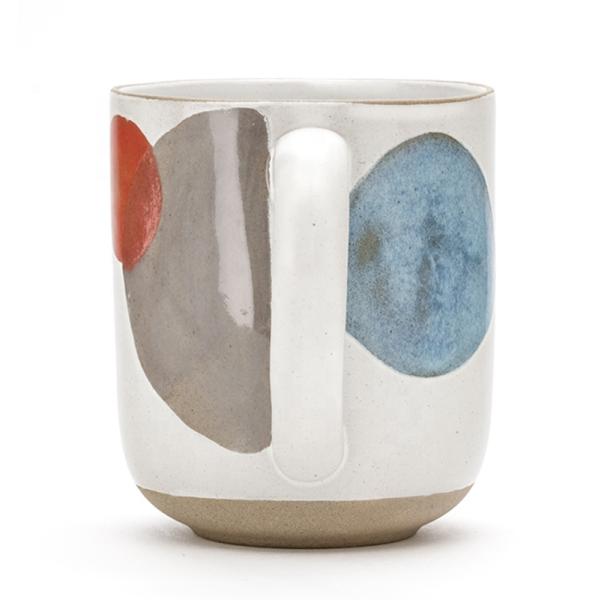 Round Colorful Hand Painting Ceramic Coffee Mug Cup