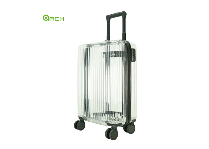 Integrated TSA Transparent Travel Hard Sided Luggage
