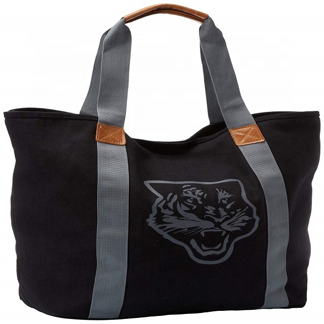 Large Non Woven Recycled Shopping Bag Economical Animal Prints With Bottom Gusset