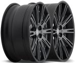 For Benz SLS-Class Black Machine Face 18 19 20 21 22 Inch 2-PC Forged Alloy