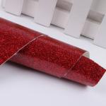 Waterproof Glitter PU Leather Powder Film Glitter Artificial Leather Customized