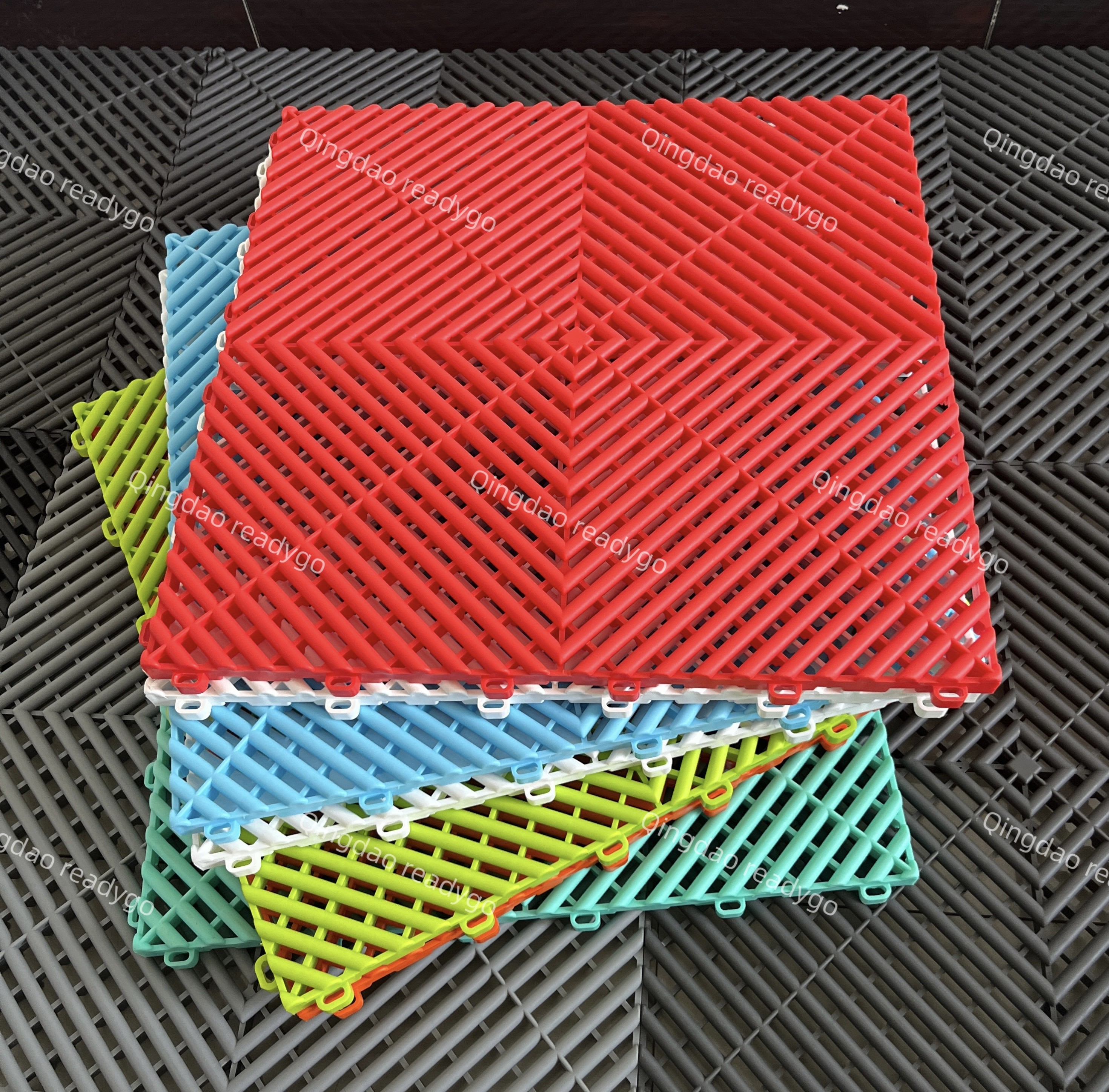 Temperature Resistant Polypropylene Garage Flooring Interlocking Garage Flooring Tiles