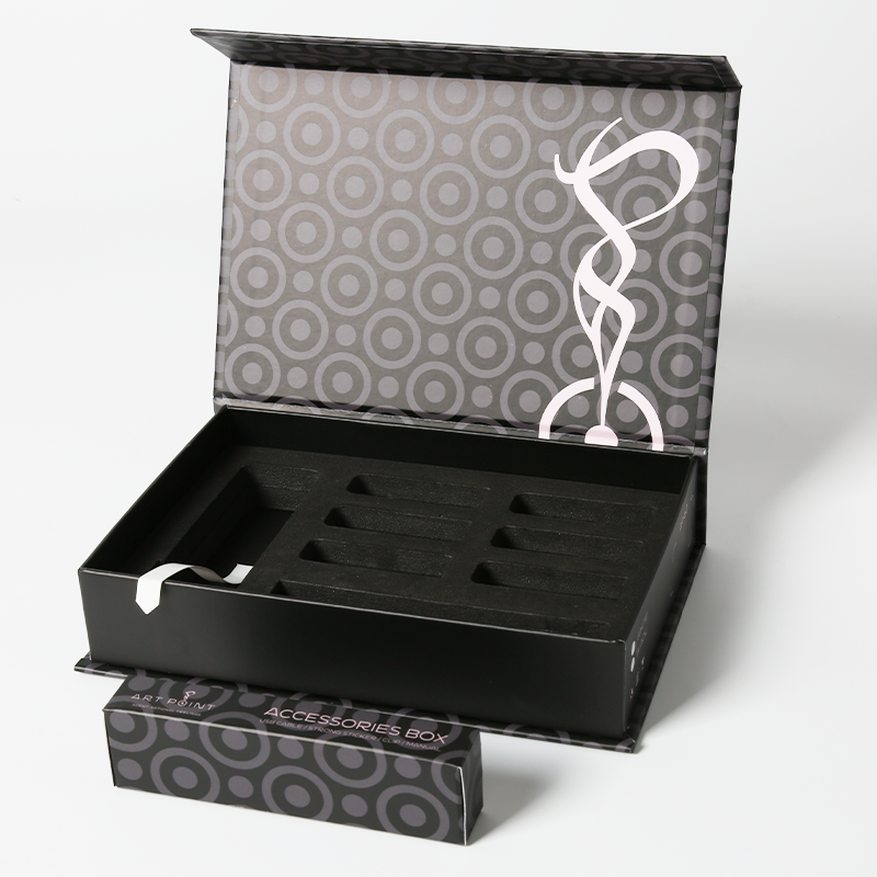 Foldable Magnetic Gift Box For Perfume Custom Logo Packaging Boxes Sponge Insert