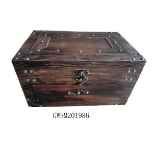 China SENMIN Firwood 16 Reclaimed Wood Storage Trunk wholesale
