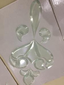 China 0.6CM Ceramic Beveled Glass Clusters Stained Glass Pieces 12.7MM OEM wholesale