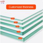 Universal Dome Frameless Cabinet with Thick Transparent Customised Glass Solid