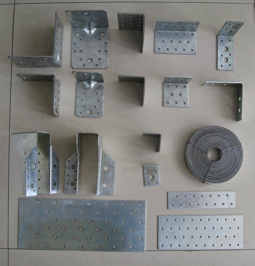 Silver Wood Connector Hardware Metal Bracket For Timber for Structural Support