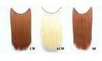Synthetic Fibre Hair Extensions Straight Double Drawn Human Hair Wefts