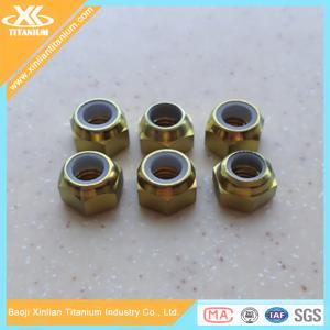 China Gold Pure Titanium Alloy Nylon Nuts For Road Bike wholesale