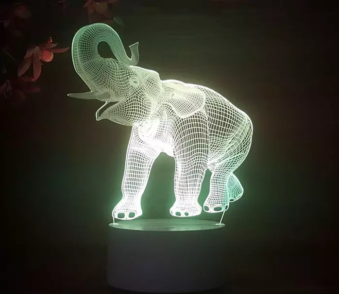 Changeable 188mm 3D Led Illusion Lamp Acrylic 3d Illusion Night Light