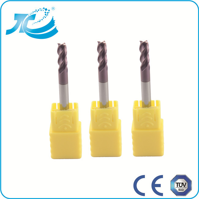 4 Flute Square End Mill , Diameter 6 mm HRC55 Multfunctional Diamond Tungsten Carbide Mill